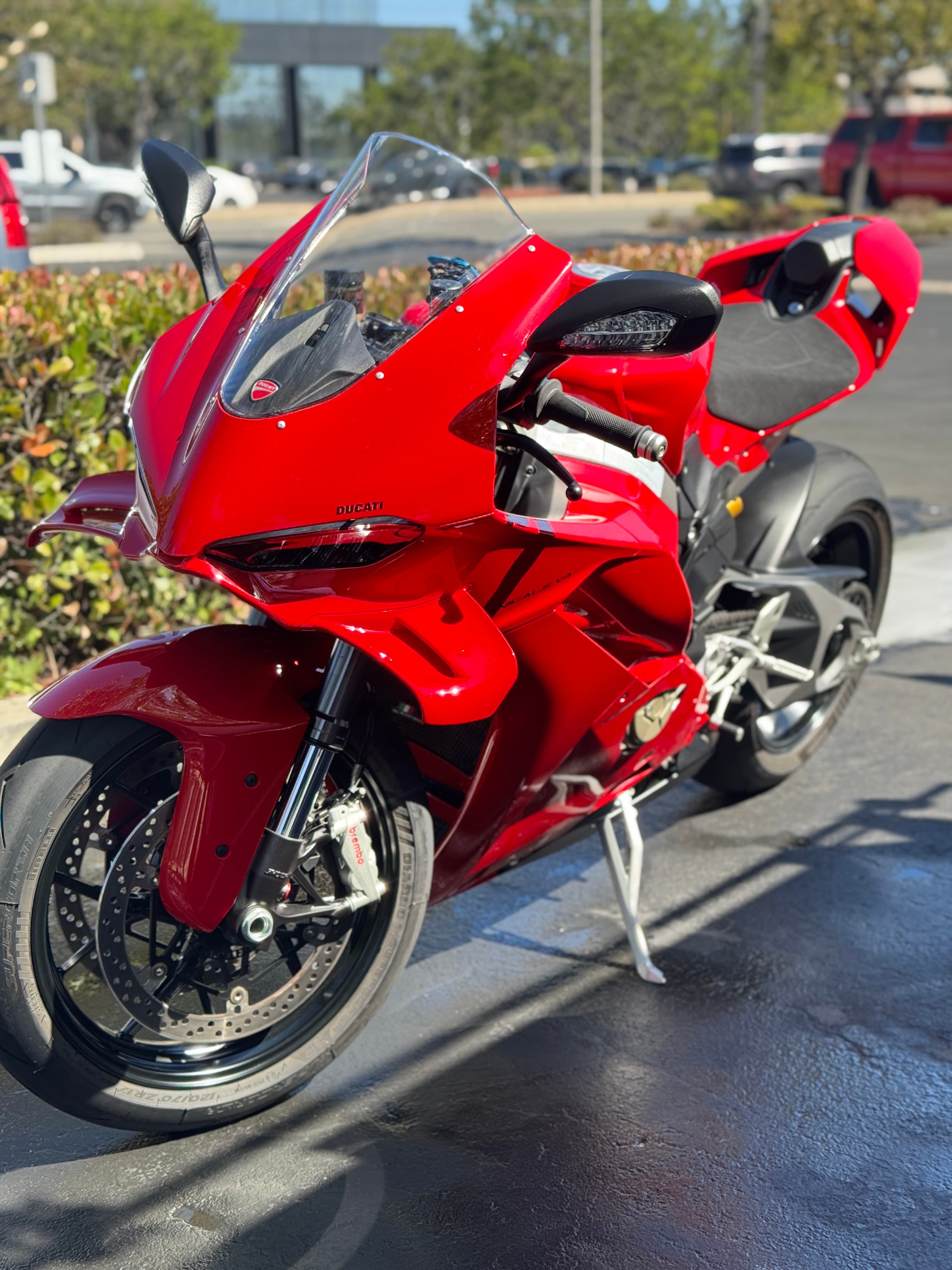 Red Ducati Panigale detail