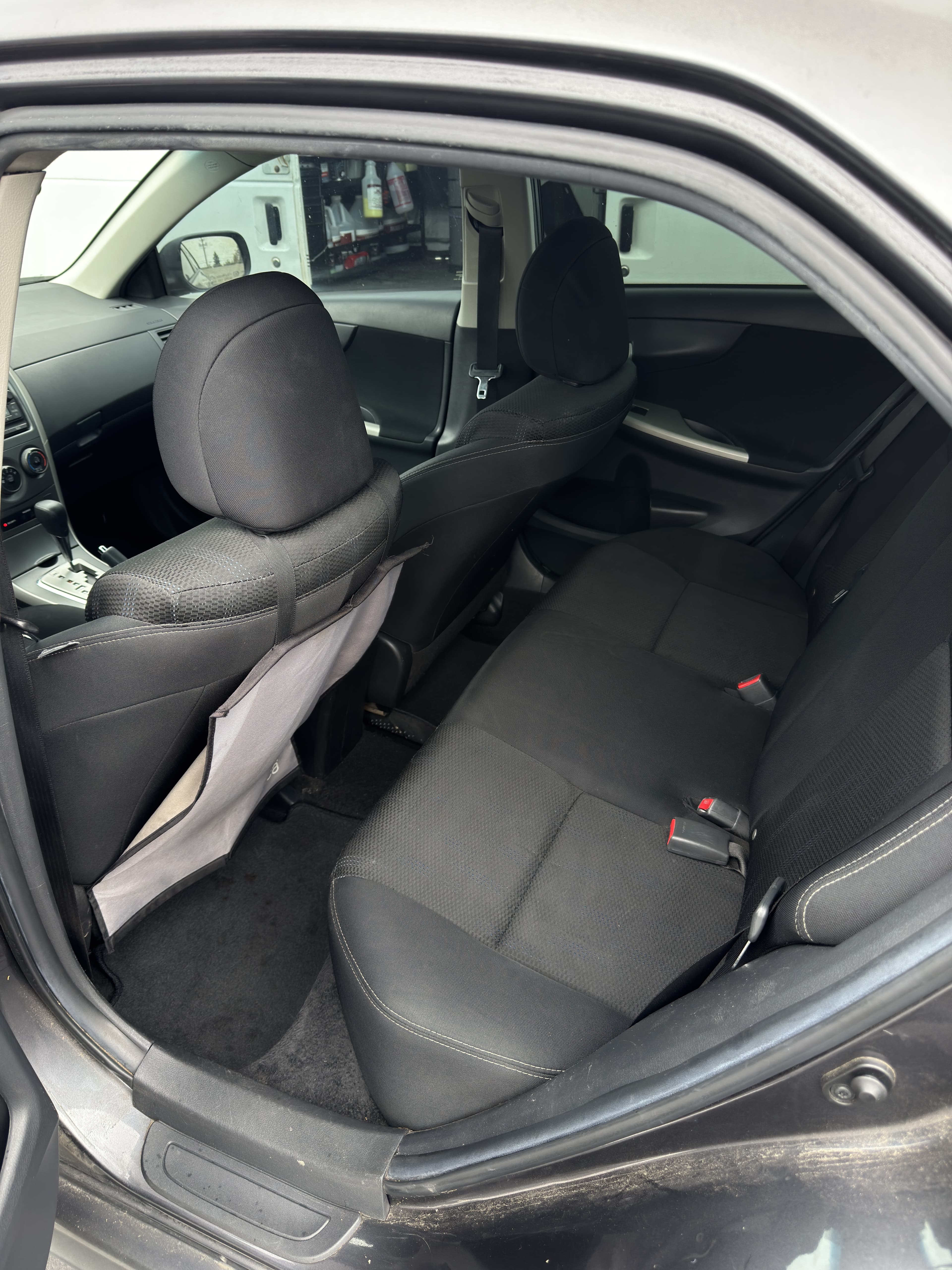 After – Backseat deep clean