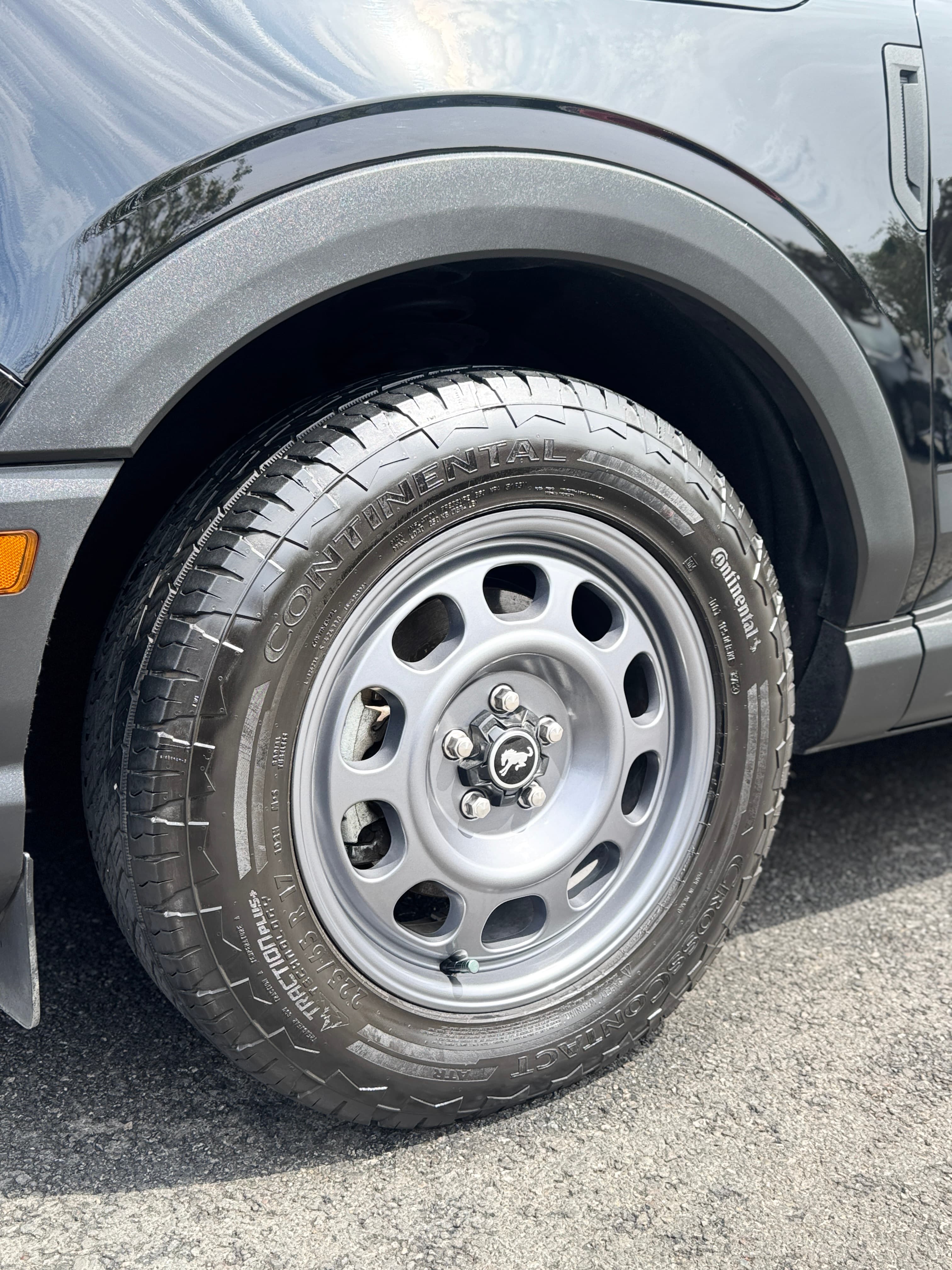 Ford Bronco steel wheel cleaning